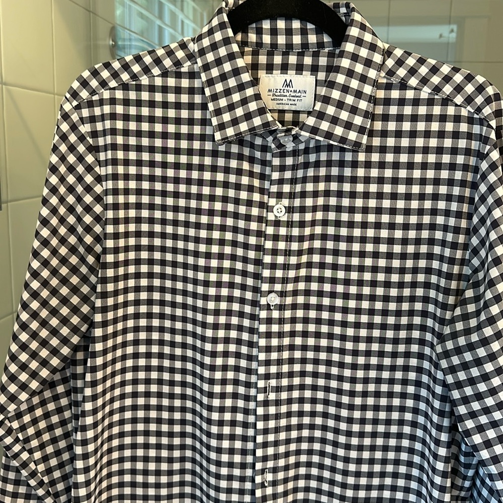 Mizzen+Main dress shirt, size M, trim fit